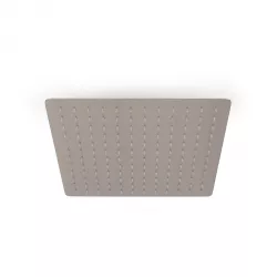 Soffione 30x30 cm ultraslim in acciaio inox satinato