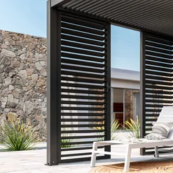 Persiana laterale 1 m per gazebo bioclimatico antracite