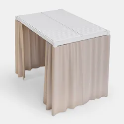Set di 4 tende laterali per gazebo bioclimatico 3x2 m naturale