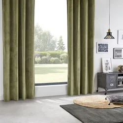 Tenda oscurante 140x260h cm in velluto verde