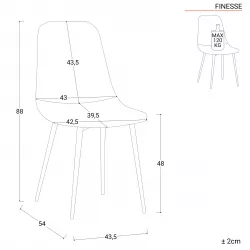 Sedie beige moderne set 4 pezzi nuove art.51743 consegna  gratuita