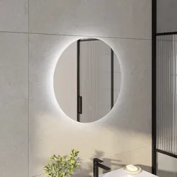 Specchio led Ø 60 cm luce fredda e retroilluminato accensione touch - Avus