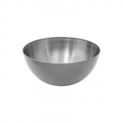 Ciotola rotonda 19 cm in acciaio inox cromo - Carly