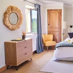 Cassettiera 80x85h cm con tre cassetti in legno - Nefty
