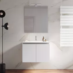 Colonna bagno sospesa altezza 140 cm bianco reversibile mod. Yili