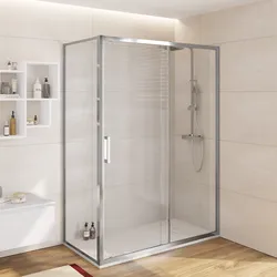 Box doccia 65x150 cm scorrevole vetro trasparente anticalcare profilo cromo 195h - Moritz