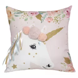 Cuscino con unicorno e nastri rosa - Kids