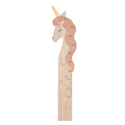Metro per bambini 130h cm in legno naturale a forma di unicorno - Kids