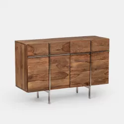 Madia 118x40 cm in legno con due ante - Freia Sheesham