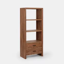 Libreria 73x178h cm in legno di acacia - Freia Stone