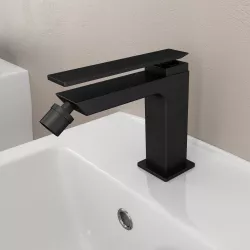 Miscelatore bidet senza scarico nero opaco - Reef