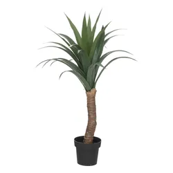 Pianta artificiale di yukka 110h cm con vaso in cemento