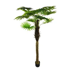 Pianta artificiale di palma 185h cm con vaso