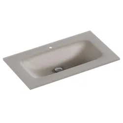 Lavabo ad incasso 90x51 cm in vetro marrone opaco - Glade