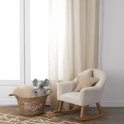 Tenda semi filtrante 140x250h cm in cotone beige - Oceania Kids