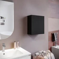 Pensile da bagno sospeso 30x40 h cm in nero carbone opaco - Union