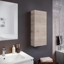 Semicolonna da bagno sospesa con 1 anta 30x80 h cm in rovere atlas - Union