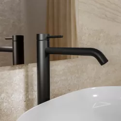 Miscelatore lavabo alto nero opaco - Ran