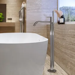 Miscelatore vasca da bagno centro stanza cromo – Ran