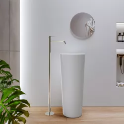 Miscelatore lavabo freestanding spazzolato – Ran