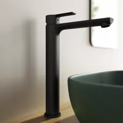 Miscelatore lavabo alto nero opaco – Key