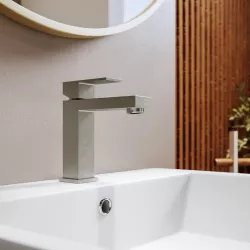 Miscelatore lavabo in ottone spazzolato – Kyria