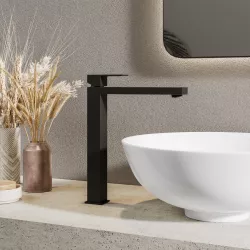 Miscelatore lavabo alto nero opaco – Kyria