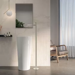 Miscelatore lavabo freestanding spazzolato – Iota