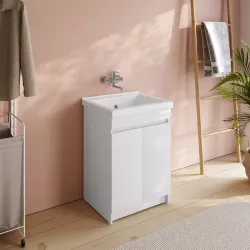 Lavatoi lavanderia ceramica da mobile 60x50 — Bagnochic