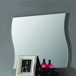 Specchiera 71x60 cm con cornice in legno bianco lucido - Moss