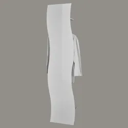 Appendiabiti 40x185h cm con mensole in legno bianco lucido - Moss