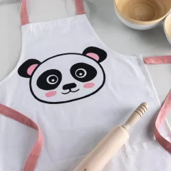 Grembiule kids da cucina 50x70 cm in cotone Panda