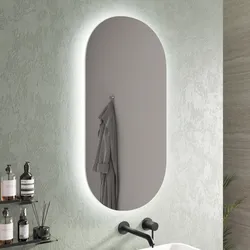 Specchio LED CHARMOR Per Bagno 20x28 Cm – Nero Opaco, Dimmerabile, Anti-appannamento, Plug-in O Hardwired