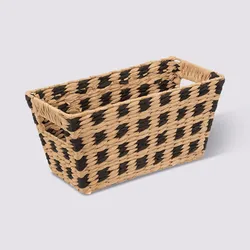Cesto contenitore 31x15h cm in corda intrecciata