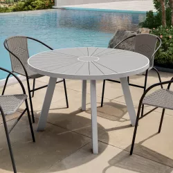 ZEYUAN Set da Pranzo Giardino,Set giardino Esterno,Arredo Giardino,Mobile  da Esterno Balcone,Set da Pranzo per Giardino 3pz Rete Metallica Espansa  Antracite Eb : : Giardino e giardinaggio