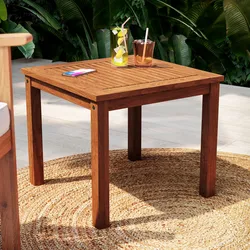 Tavolino da giardino 51x51 cm in legno di acacia - Maravilia