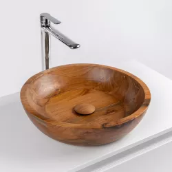 Lavabo d'appoggio in teak 40 x 10 cm - Eldest