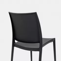 Confort2 sedia in polipropilene nero