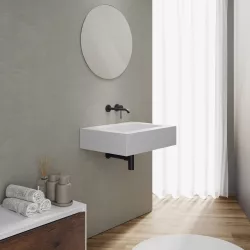 Lavabo 60X46 cm bianco opaco - Agua