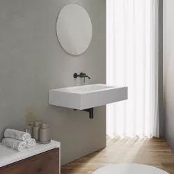 Lavabo 80X46 cm bianco opaco - Agua