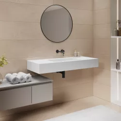 Lavabo 120X46 cm bianco opaco - Agua