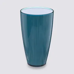 Bicchiere 50cl blu petrolio e bianco - Ondas