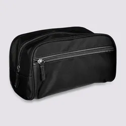Borsa da toilette 25x14h cm in tessuto nero