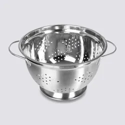 Scolapasta rotondo 29 cm in acciaio inox cromo