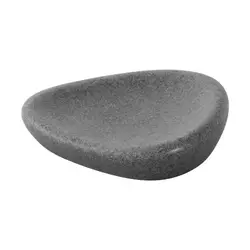 Portasapone in resina grigio effetto pietra - Stone