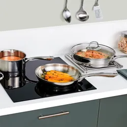 Pentola 24x6h cm in acciaio inox cromo - Veralux