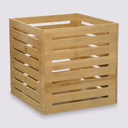 Cubo contenitore 31x31h cm in bambù