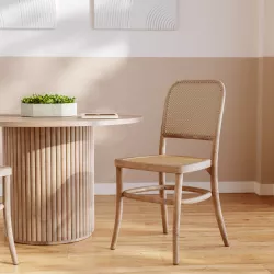 Sedia in rattan naturale con schienale intreccio viennese - Archara