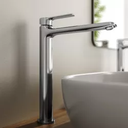 Miscelatore lavabo alto in ottone cromo - Tila