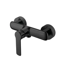 Miscelatore esterno doccia in ottone nero - Tila